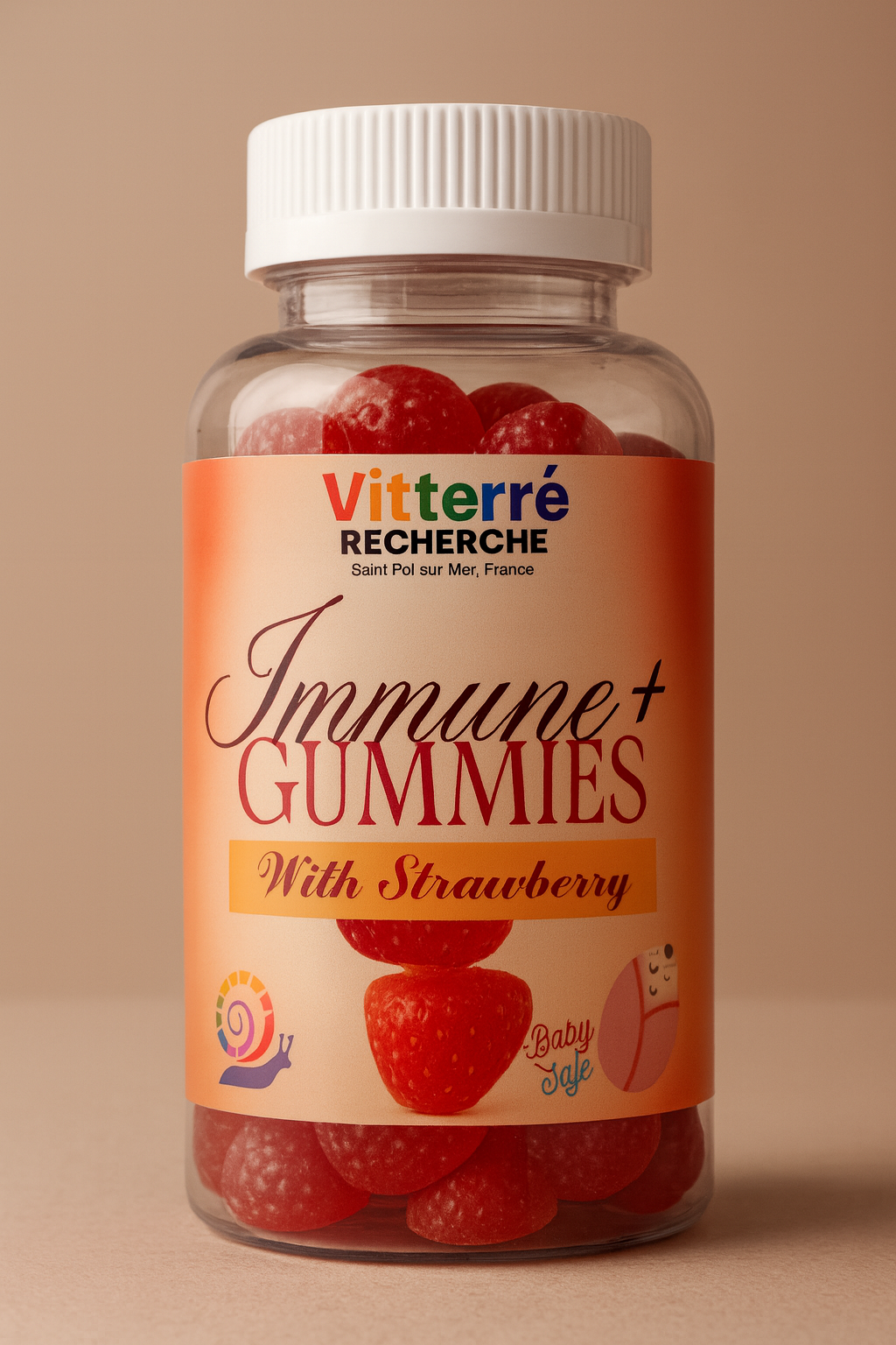 Immune+ Gummies with Strawberry