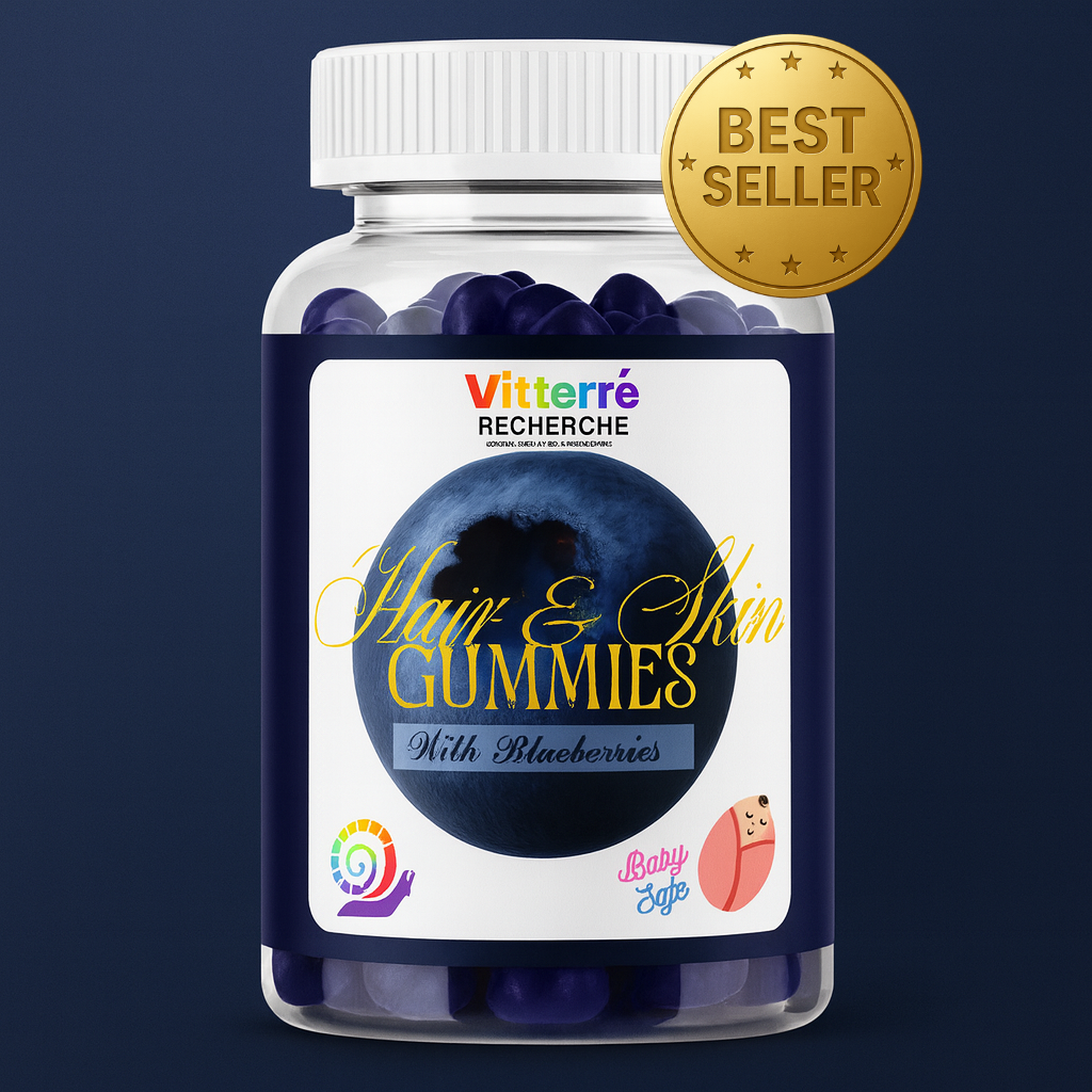 Hair & Skin Gummies with Blueberries