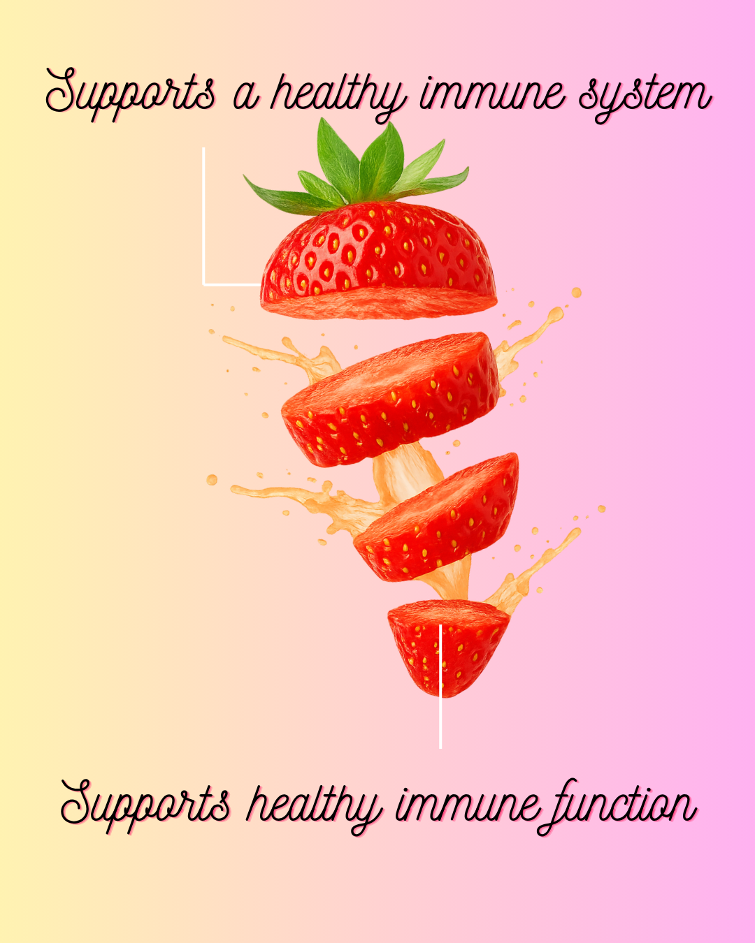 Immune+ Gummies with Strawberry