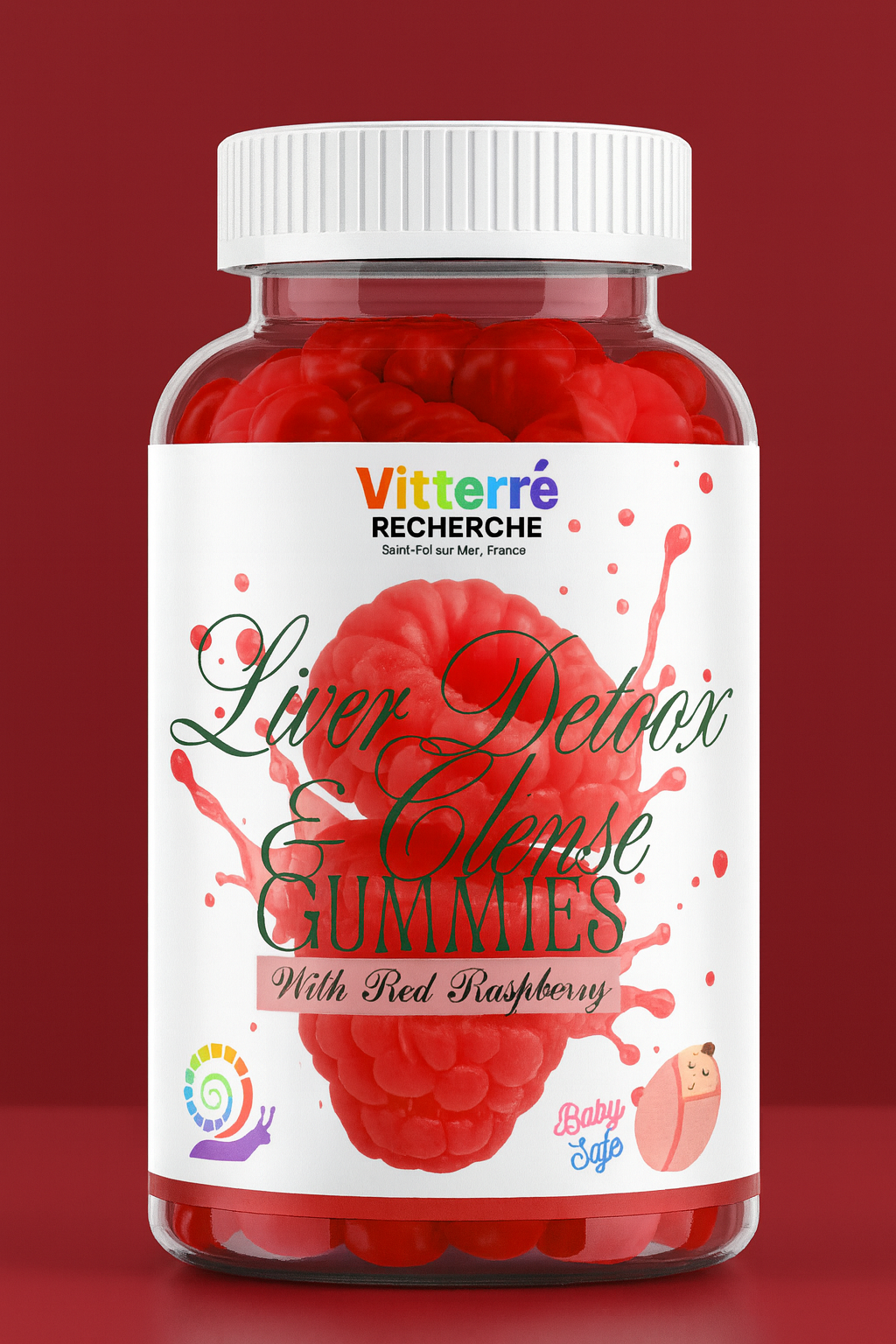Liver Detox & Clense Gummies with Red Raspberry